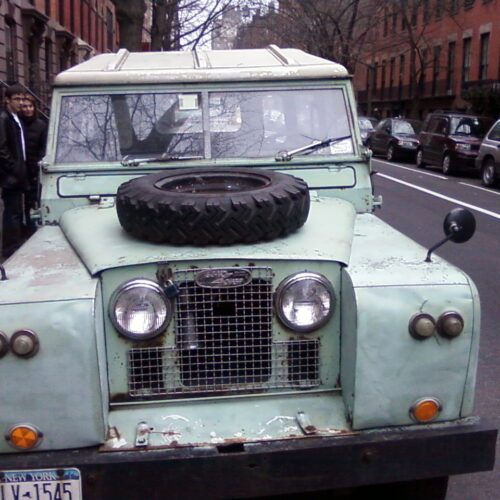 A Land Rover Series 2 in New York