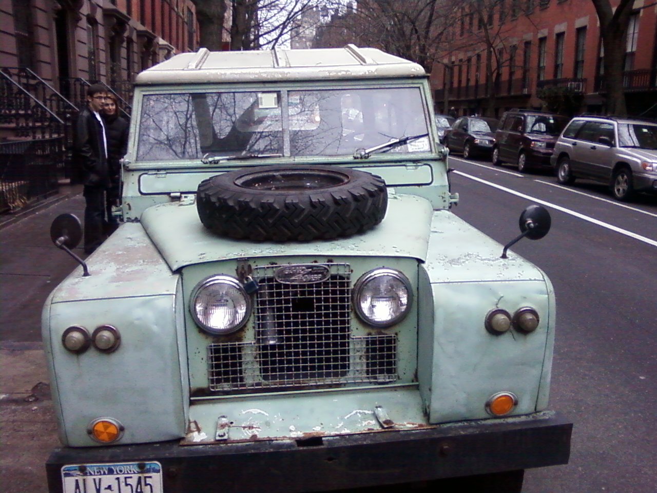 A Land Rover Series 2 in New York