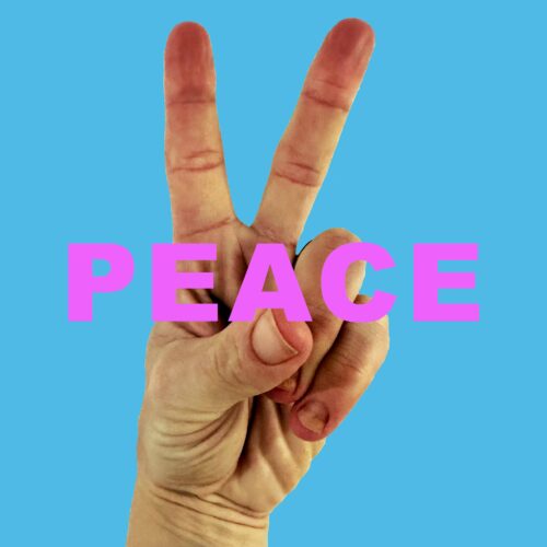 peace sign hand signal
