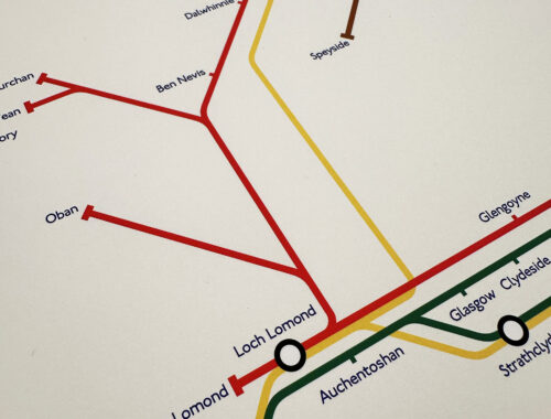 The Scotch Whisky Overground, a map of distilleries inspired by classic London Underground maps