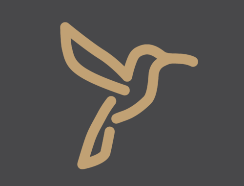 The logo for Tip Your Feathers, a style channel for men over 30. The hummingbird stands out as a symbol of standing out with grace and precision.