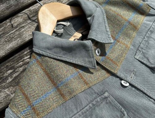 A repurposed vintage military jacket by Ryan Hannigan